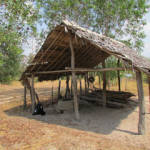 完成予定の小屋